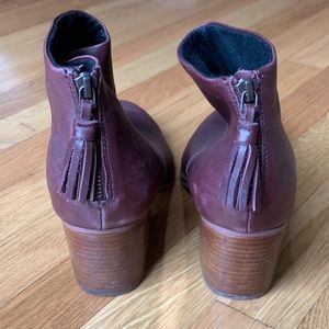 Tom’s oxblood Leila leather boots size 12